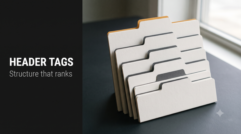 A brass-cornered wooden nameplate rack holding labels in a clear top-to-bottom order