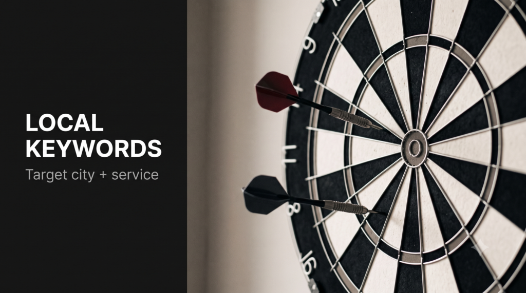 Dartboard with darts landing on specific outer segments, bullseye empty