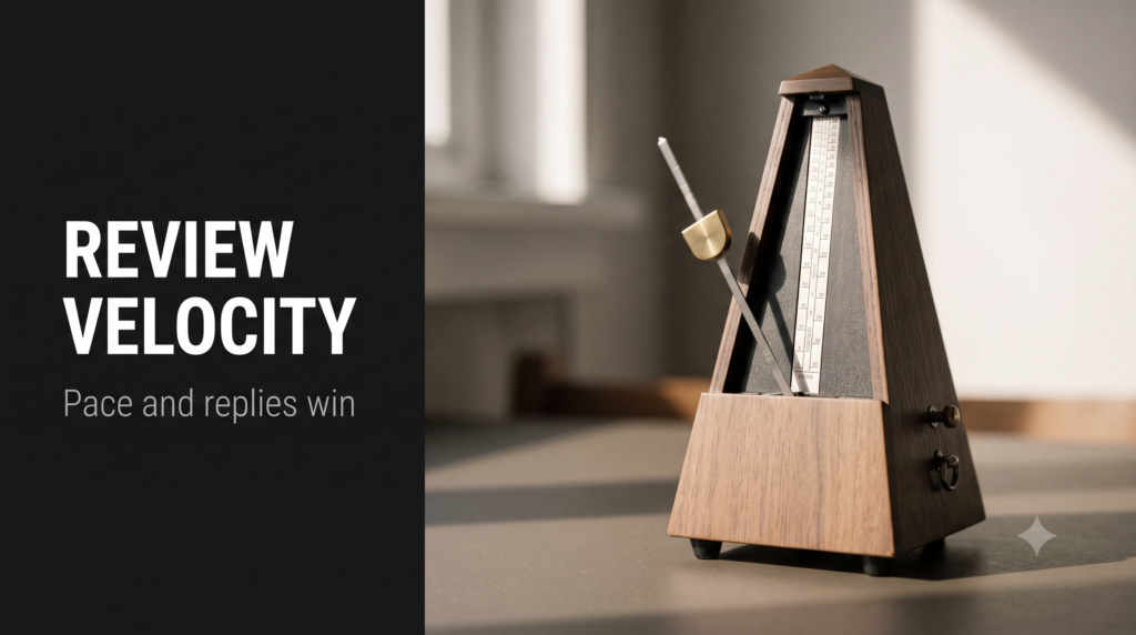 Wooden metronome with its pendulum caught mid-swing keeping steady time
